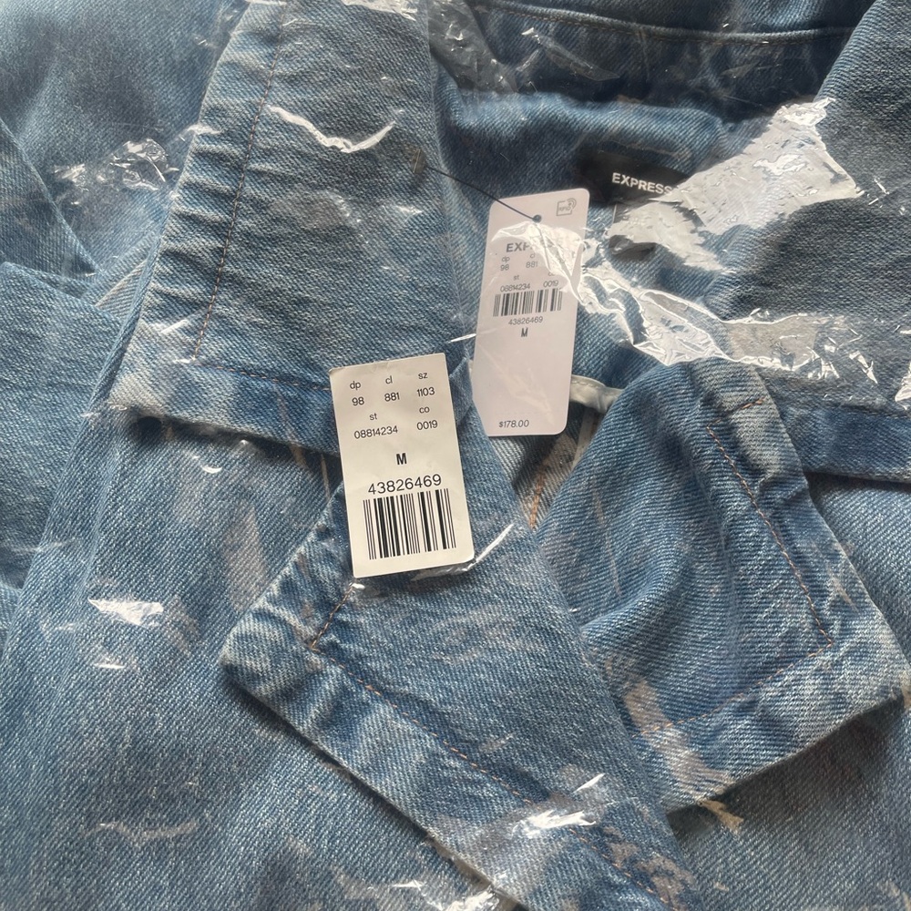 Express Denim trench jacket